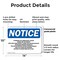 Signmission Flammable Or Combustible Liquids Vapors OSHA Notice Sign, Plastic, 14in W x 10in L, 2PK OS-2PACK-NS-P-1014-L-12776 - alternate 6